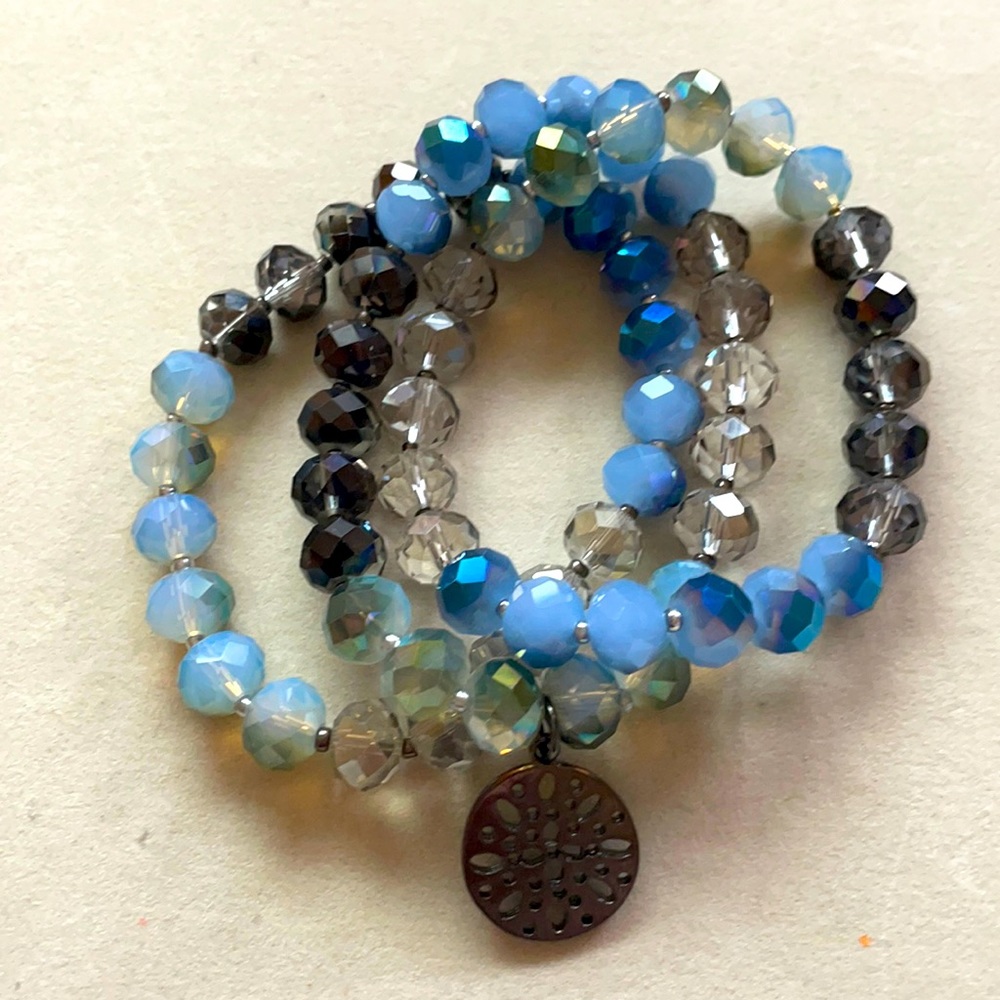 Beaded layered bracelets